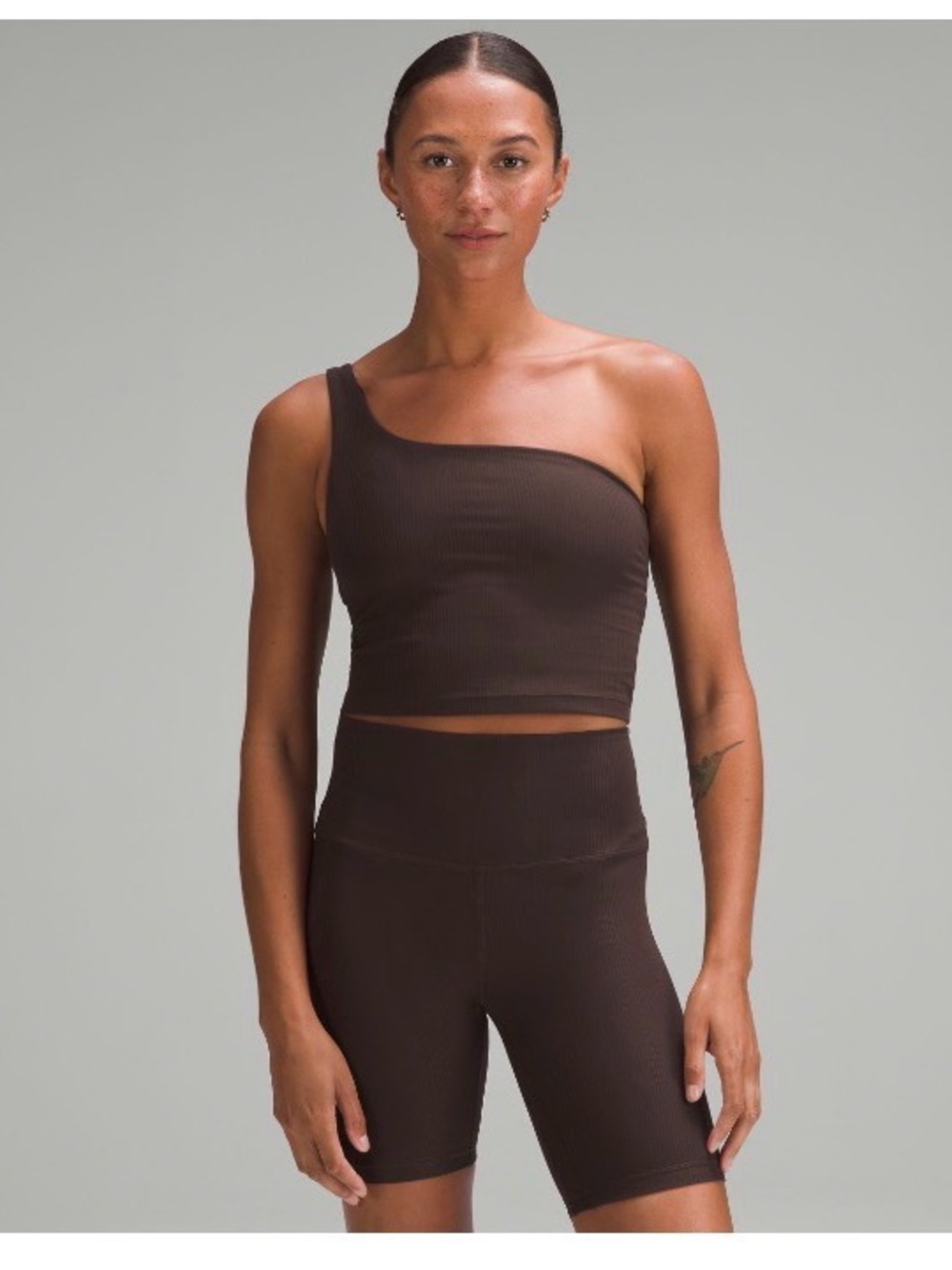 lululemon nulu ribbed one shoulder top